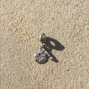 *AUTHENTIC* rare pandora art palette charm